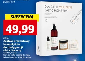 Lidl Zestaw w pudełku baltic home spa fit serum do ciała 400 ml + peeling 300 galaretka kapieli 260 lekki krem twarzy 50 ziaja oferta