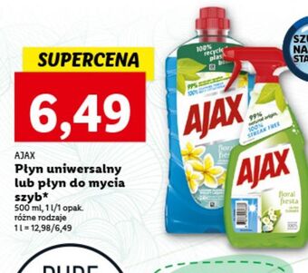 Lidl Płyn do mycia kwiaty laguny ajax floral fiesta oferta