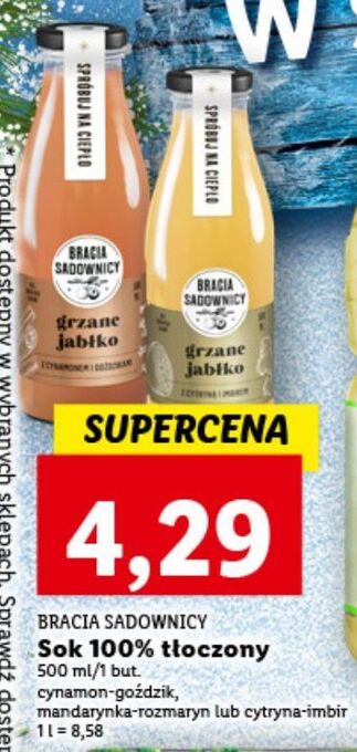 Sok grzane jabłko z mandarynką i rozmarynem bracia sadownicy