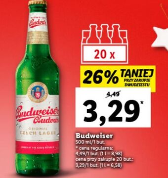 Lidl Piwo budweiser oferta