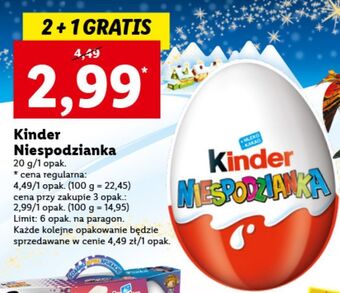 Lidl Jajko niespodzianka kinder niespodzianka oferta