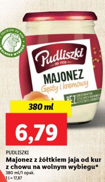 Lidl Majonez gęsty i kremowy pudliszki oferta