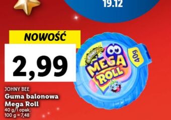 Lidl Guma balonowa mega roll johny bee oferta