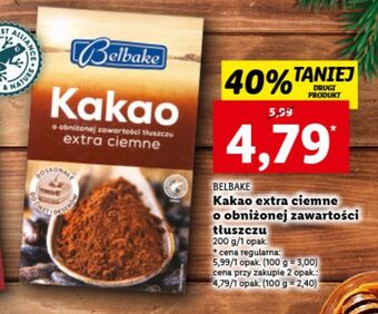 Lidl Kakao extra ciemne belbake oferta