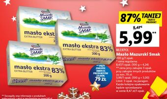Lidl Masło ekstra mazurski smak oferta