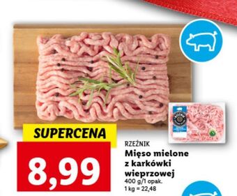 Lidl Mięso mielone wieprozwe z karkówki rzeźnik codzienna dostawa oferta