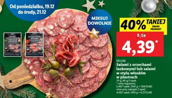Lidl Salami w stylu włoskim deluxe oferta