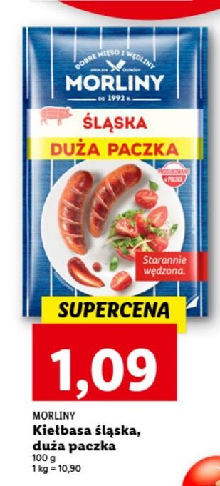Lidl Kiełbasa śląska morliny oferta
