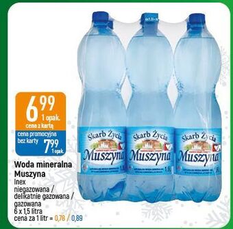 E.Leclerc Woda lekko gazowana muszyna skarb życia oferta