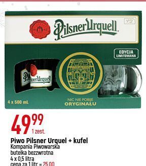 E.Leclerc Piwo + kufel pilsner urquell oferta