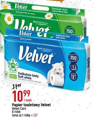 E.Leclerc Papier toaletowy rumianek velvet oferta