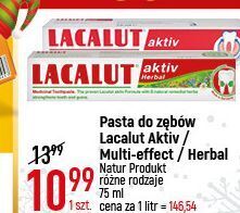 E.Leclerc Pasta do zębów herbal lacalut aktiv oferta