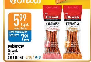 E.Leclerc Kabanosy z filetem kurczaka olewnik oferta
