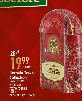 E.Leclerc Herbata royal ceylon w puszce hyleys oferta