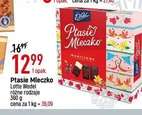 E.Leclerc Ptasie mleczko waniliowe e. wedel mleczko oferta