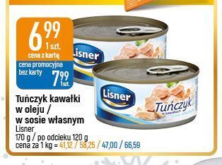 E.Leclerc Tuńczyk w kawałkach oleju lisner oferta