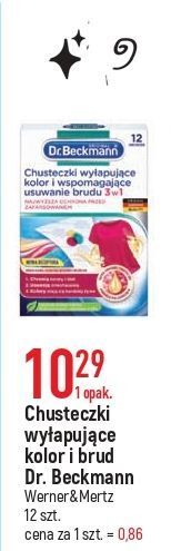 E.Leclerc Chusteczki wyłapujące kolor i wspomagające usuwanie brudu dr. beckmann oferta