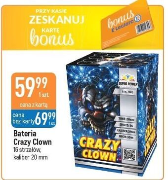 E.Leclerc Bateria crazy clown super power oferta