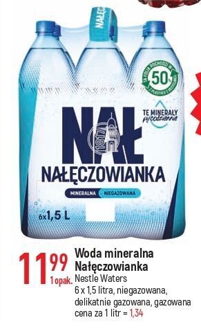 E.Leclerc Woda gazowana nałęczowianka oferta
