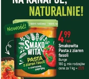 E.Leclerc Pasta z ziaren fasoli czerwoną papryką smakowita oferta
