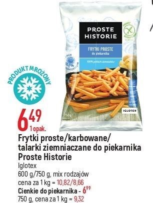 E.Leclerc Frytki cienkie iglotex proste historie oferta