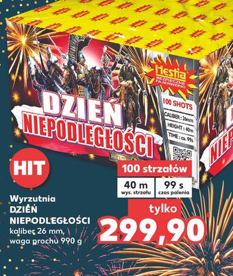Wyrzutnia dzień niepodległości 100 strzałów hestia