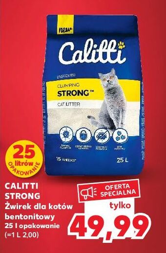 Kaufland Żwirek bentonitowy calitti oferta