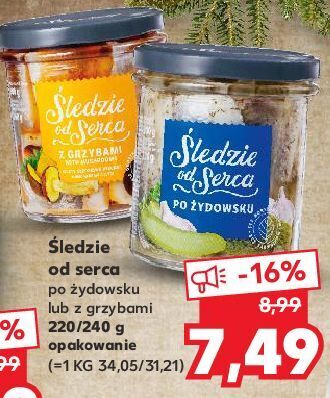 Kaufland Filety śledziowe po żydowsku śledzie od serca oferta