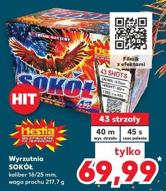 Wyrzutnia sokół 43 strzały hestia