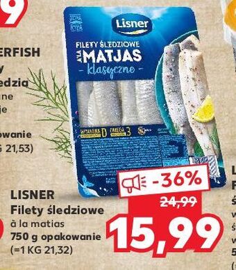 Kaufland Filety śledziowe a'la matias w oleju klasyczne omega 3 lisner oferta