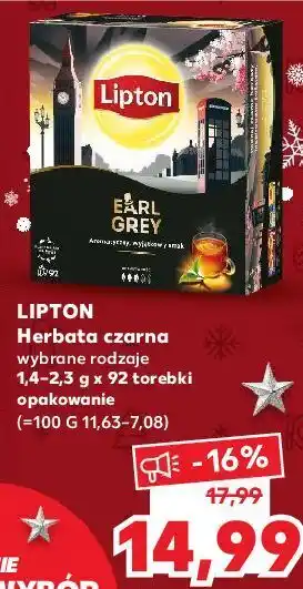 Kaufland Herbata earl grey lipton special collection oferta