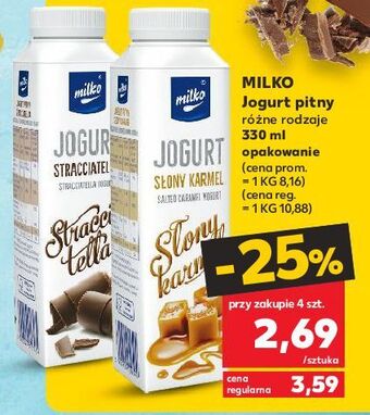 Kaufland Jogurt słony karmel milko oferta