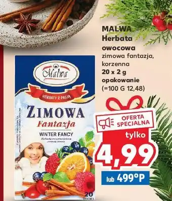 Kaufland Herbatka owocowa malwa zimowa fantazja oferta