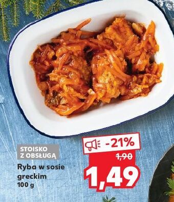 Kaufland Ryba w sosie greckim oferta