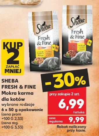 Kaufland Karma dla kota z kurczakiem drobiem indykiem sheba fresh & fine oferta