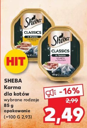 Kaufland Karma dla kota pate z koktajlem drobiowym sheba classics oferta
