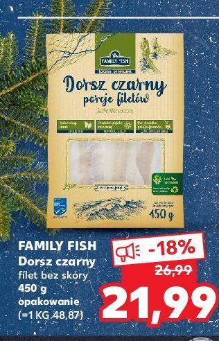 Kaufland Dorsz czarny filety family fish oferta