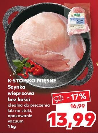 Kaufland Szynka wieprzowa bez kości stoisko mięsne oferta