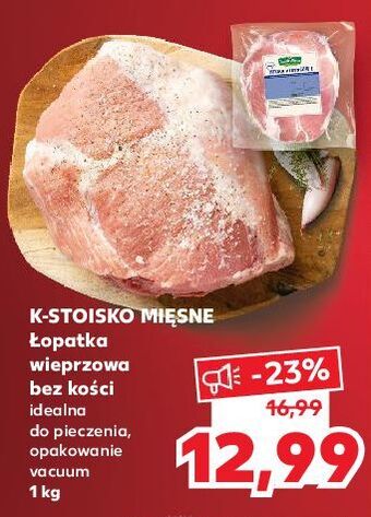 Kaufland Łopatka wieprzowa bez kości stoisko mięsne oferta
