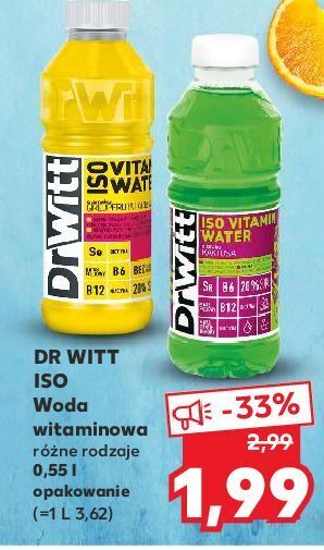 Kaufland Napój o smaku grejpfruta i aloesu dr witt vitamin water oferta