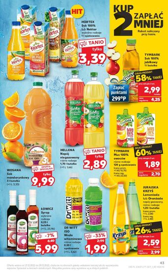Kaufland Sok pomarańczowy hortex oferta