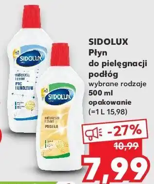 Kaufland Płyn do ochrony i nabłyszczania pcv linoleum sidolux expert oferta