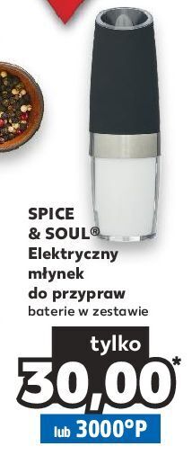 Kaufland Młynek do pieprzu lub soli elektryczny spice&soul oferta