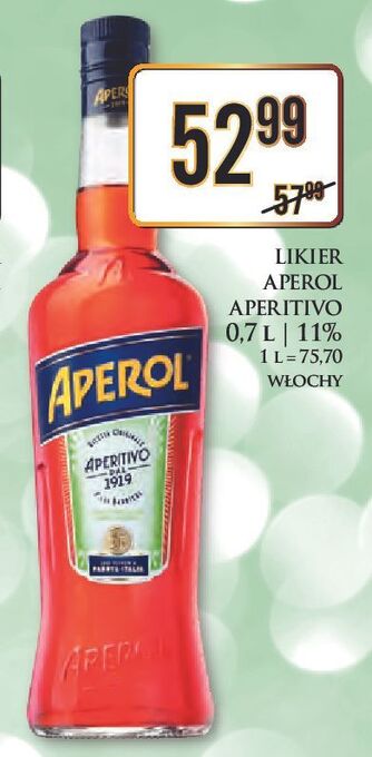 Dino Likier aperol aperitivo oferta