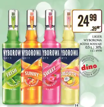 Dino Wódka wyborowa party fresh limonka & mięta oferta