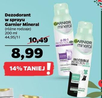 Netto Dezodorant black-white colors garnier mineral invisible oferta