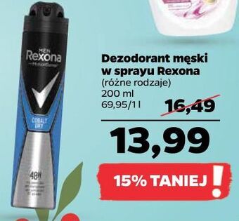 Netto Antyperspirant rexona men cobalt dry oferta