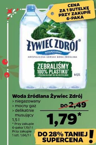 Netto Woda lekki gaz żywiec zdrój oferta