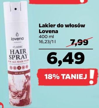 Netto Lakier do włosów classic lovena oferta