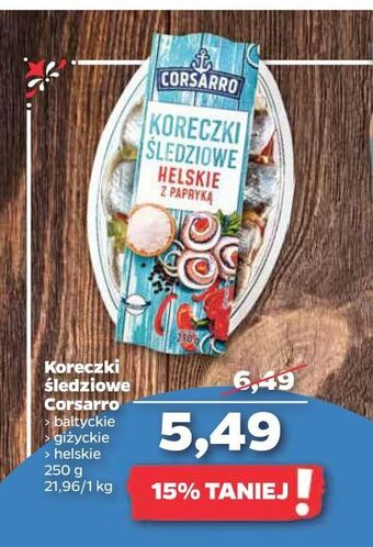 Netto Koreczki śledziowe bałtyckie corsarro oferta